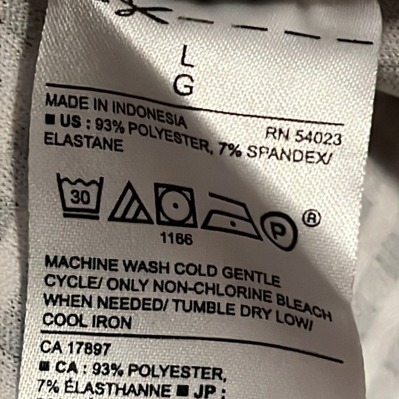 Banana Republic Sz L sleeveless checkered round neckline casual relaxed top L - Picture 6 of 6